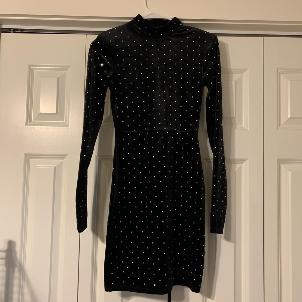 NWT Velvet Mock Neck Bodycon Dress